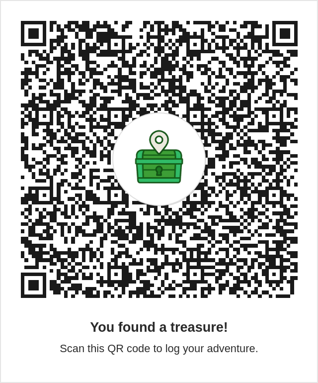 A Treasures QR code